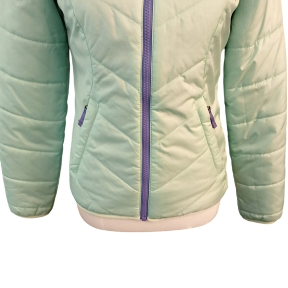 The North Face Puffer Jacket Green Lightweight Coat Women's XS - Picture 3 of 11
